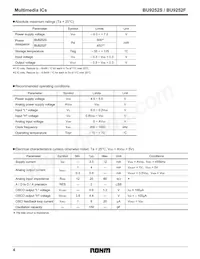 BU9252F-E2 Datasheet Page 4