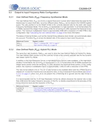 CS2000CP-EZZ Datasheet Pagina 19