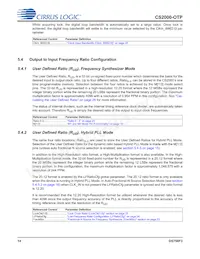 CS2000P-DZZ Datasheet Pagina 14