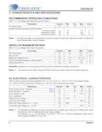 CS2100CP-EZZ Datasheet Page 6