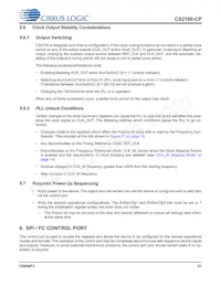 CS2100CP-EZZ Datasheet Page 21