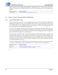 CS2100P-DZZ Datasheet Pagina 14