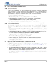 CS2100P-DZZ Datasheet Page 19
