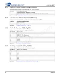 CS2100P-DZZ Datasheet Pagina 22