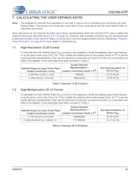 CS2100P-DZZ Datasheet Page 23