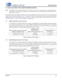 CS2100P-DZZ Datasheet Pagina 23