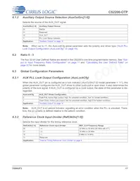 CS2200P-DZZ Datasheet Pagina 17