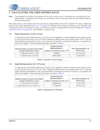 CS2300P-DZZ Datasheet Pagina 21