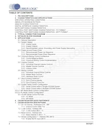 CS3308-CQZR Datasheet Page 2