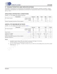 CS3308-CQZR Datasheet Page 7