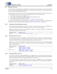 CS3318-CQZR數據表 頁面 21