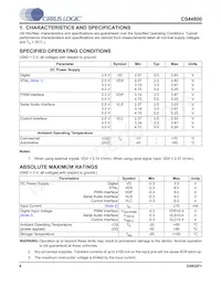 CS44800-CQZ/B Datasheet Pagina 8