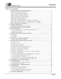 CS8405A-CZZ Datasheet Page 2