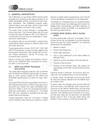 CS8405A-CZZ Datasheet Page 11