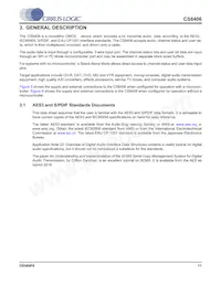 CS8406-DSZR Datasheet Page 11