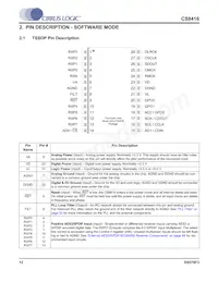 CS8416-DNZR Datasheet Page 12