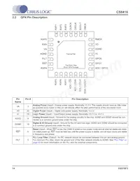 CS8416-DNZR Datasheet Page 14
