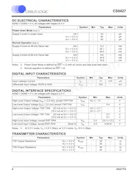 CS8427-DZZR Datasheet Page 6