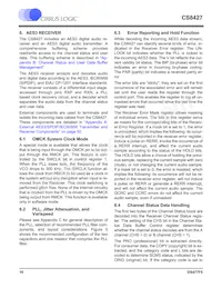 CS8427-DZZR Datasheet Page 16