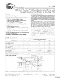 CY2280PVXC-11ST Datasheet Cover