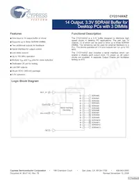 CY2314ANZSXC-1T Datasheet Cover