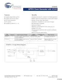 CY2410SXC-5T Datasheet Cover