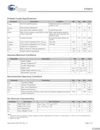 CY2412SXC-1T Datasheet Page 2