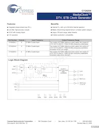 CY24204ZXC-3T數據表 封面