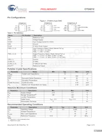 CY24212SXC-5T Datasheet Page 2