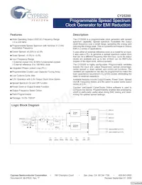 CY25200FZXCT Datenblatt Cover