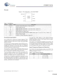 CY25811ZXCT Datasheet Page 2