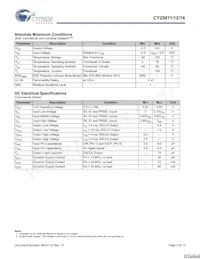 CY25811ZXCT Datasheet Page 5