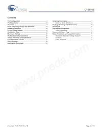 CY25819SXCT Datasheet Pagina 2