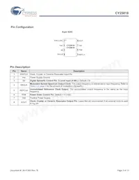 CY25819SXCT Datasheet Pagina 3