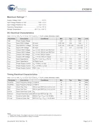 CY25819SXCT 데이터 시트 페이지 6