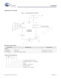 CY25819SXCT Datasheet Pagina 9