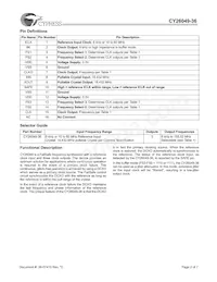 CY26049ZXI-36T Datasheet Page 2