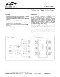 CY28353OXC-2T Datasheet Cover