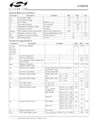 CY28378OXCT Datasheet Page 14