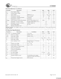 CY28405OXCT Datenblatt Seite 14