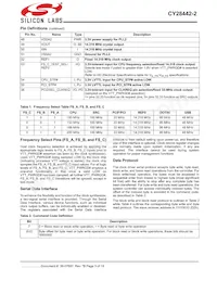 CY28442ZXC-2T數據表 頁面 3