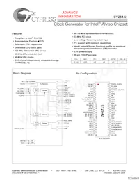 CY28442ZXCT Datenblatt Cover