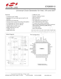 CY28551LFXC-3T Datasheet Cover