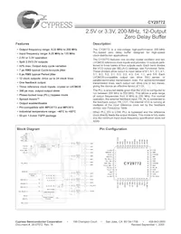 CY29772AXIT Datasheet Cover