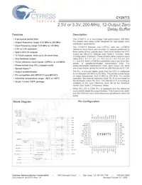 CY29773AXIT Datenblatt Cover