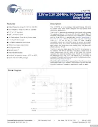 CY29775AXIT Datasheet Cover