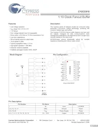 CY2CC810OXCT Datasheet Cover