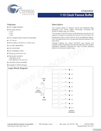 CY2CC910OXI-1T Datasheet Cover