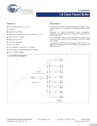 CY2DP818ZC Datasheet Cover
