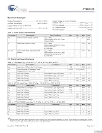 CY2DP818ZC Datasheet Page 3